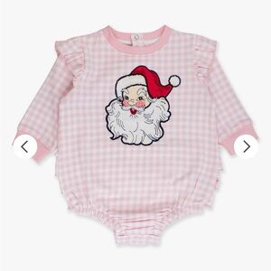 Pink Santa Baby Romper
